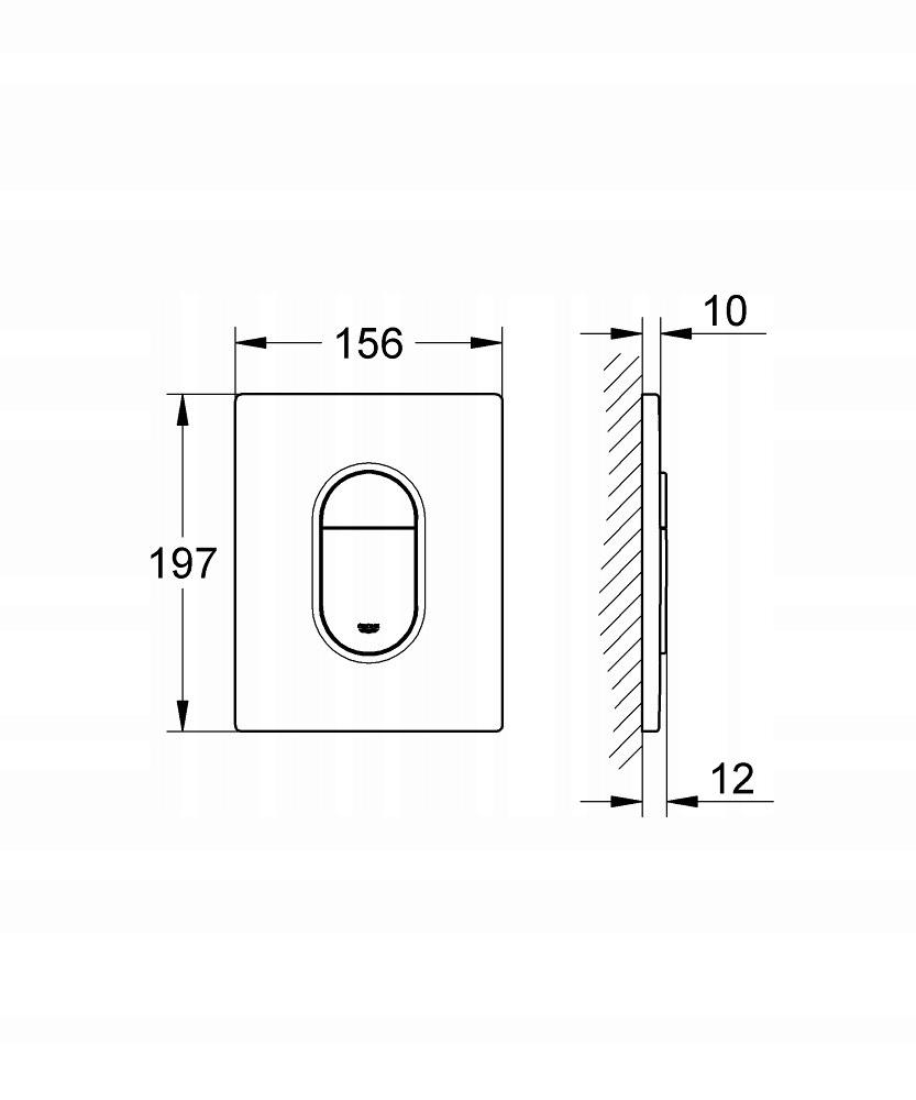 Przycisk do WC GROHE Arena Cosmopolitan uruchamiający do zaworu spłuk AV1 A