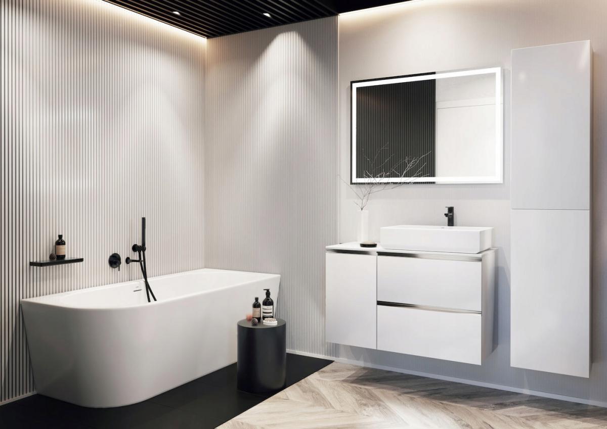ROCA Wanna ETERNITY CORNER RIGHT 1650x750 z syfonem KLIK-KLAK