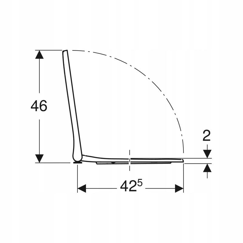 GEBERIT Deska sedesowa Smyle Square wolnoopadająca 500.237.01.1 48h