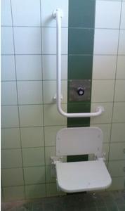 EKOTECH Poręcz kątowa do prysznica 40x80 lewa 48h