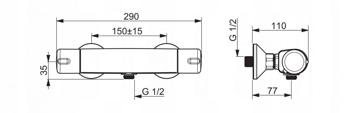 ORAS Bateria prysznicowa Nova