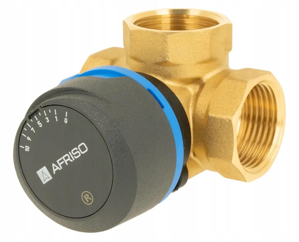AFRISO Zestaw regulacyjny: 3-drogowy obrotowy zawór miesz + siłownik elektr