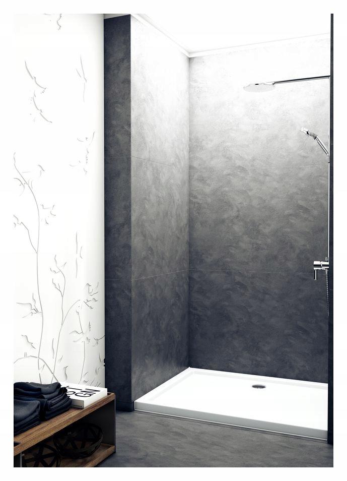 Brodzik akrylowy 3.267 Standard 90x120x5 cm Caspar, prostokątny odpływ na