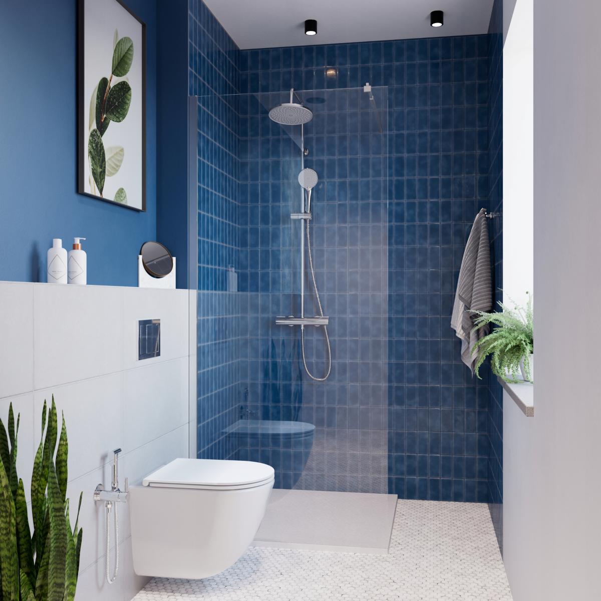 BRODZIK PRYSZNICOWY KWADRATOWY ALVERO INVENA TREND, 80X80 CM BIAŁY