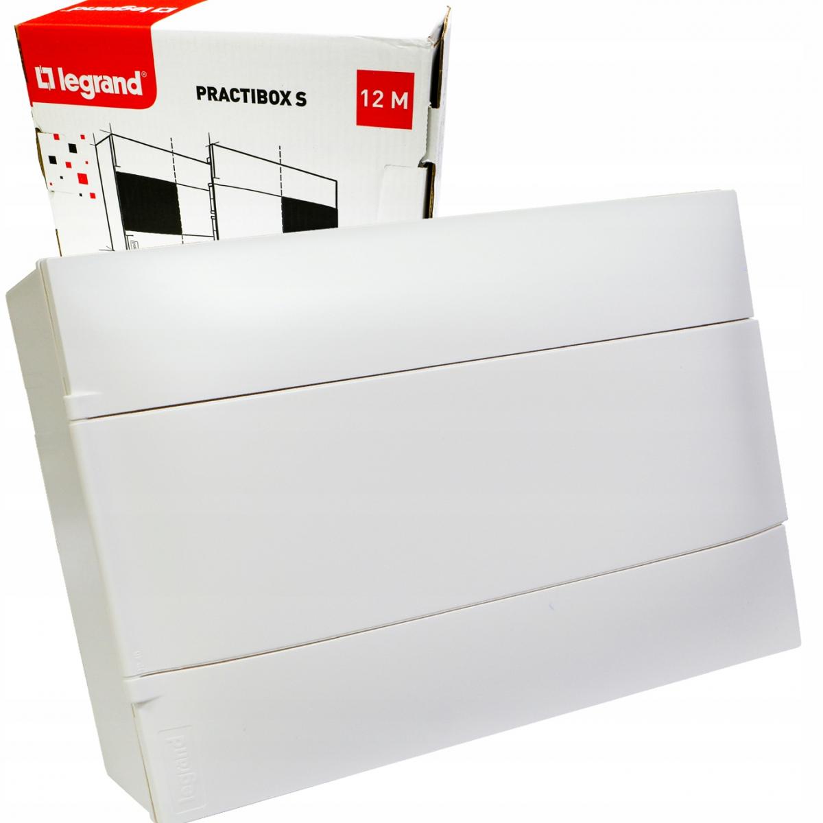 LEGRAND Rozdzielnica natynkowa PRACTIBOX S 1x12 z drzwiami białymi