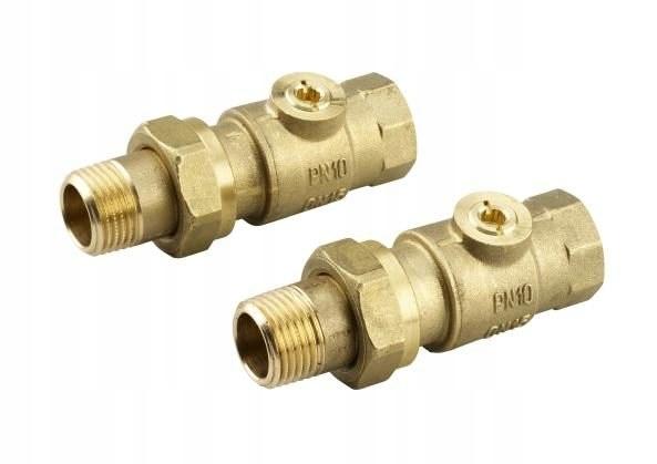 DANFOSS Złączki do MTCV15 z zaworami odcin. pod klucz imbusowy 5mm 2kpl