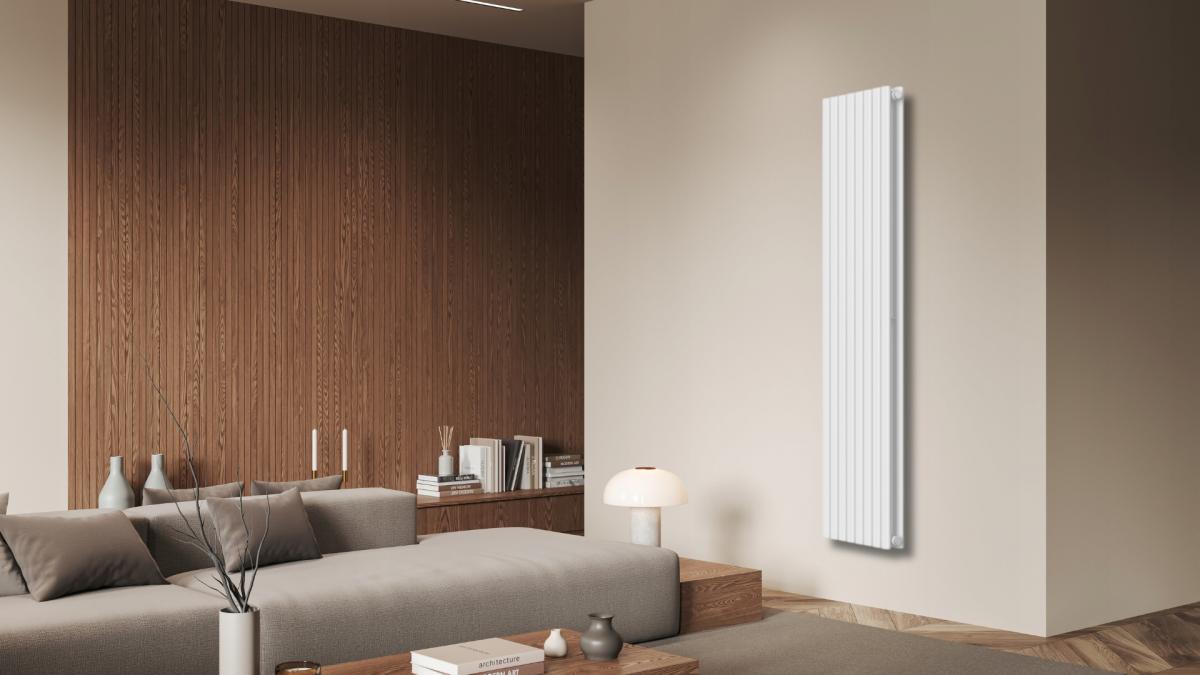 Grzejnik pionowy dekoracyjny INVENA DUO 2000X480 MOC: 1920W BIAŁY