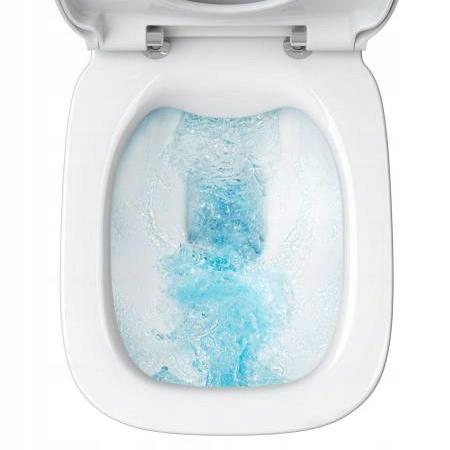 Miska wisząca HEBE 52x36cm Rimless Biały + Deska Slim wolnoopad. ROCA[16]