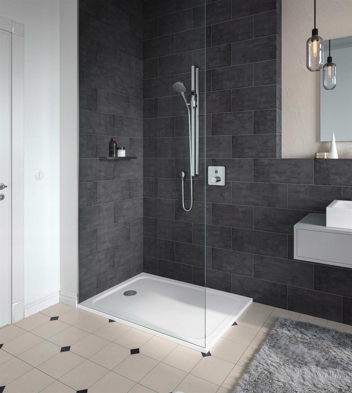 Brodzik stalowy emaliowany z ekstrapłaskim nośnikiem 80x120x1.8 cm KALDEWE