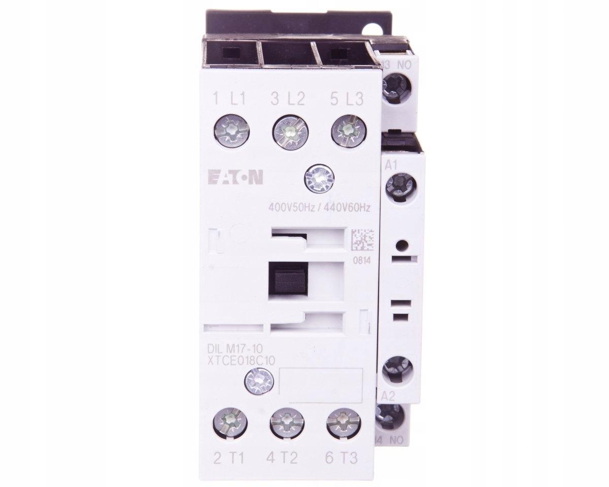 EATON Stycznik mocy I=17A [AC-3] 1Z 0R DILM17-10(400V50HZ,440V60HZ)