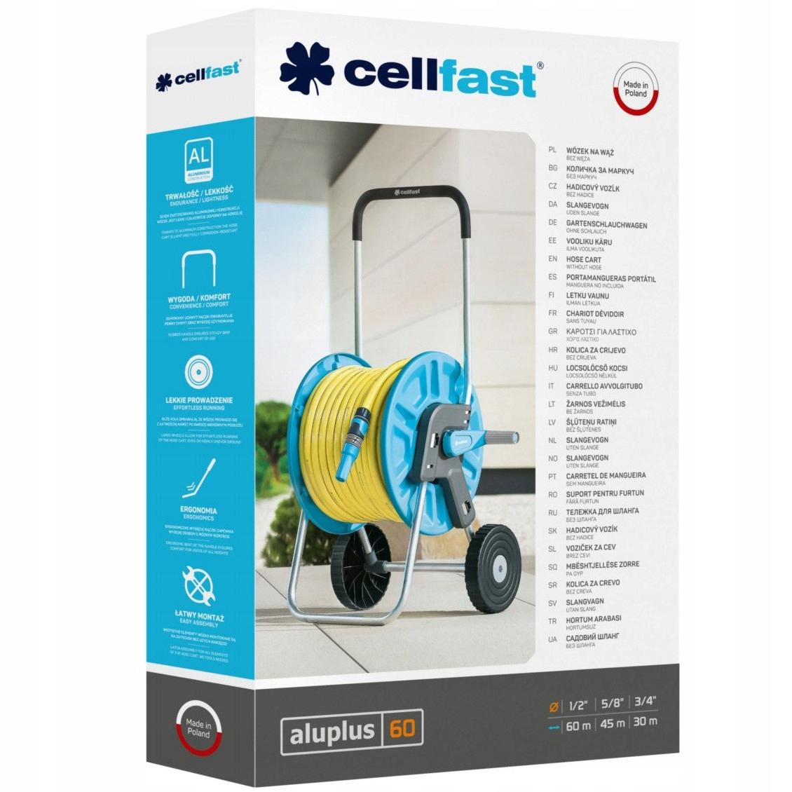 CELLFAST Wózek na wąż Aluplus 60mb 1/2