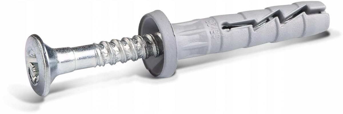 Kołek szybkiego montażu 8x60mm nylonowy z kołnierzem cylindrycznym [OP 100]
