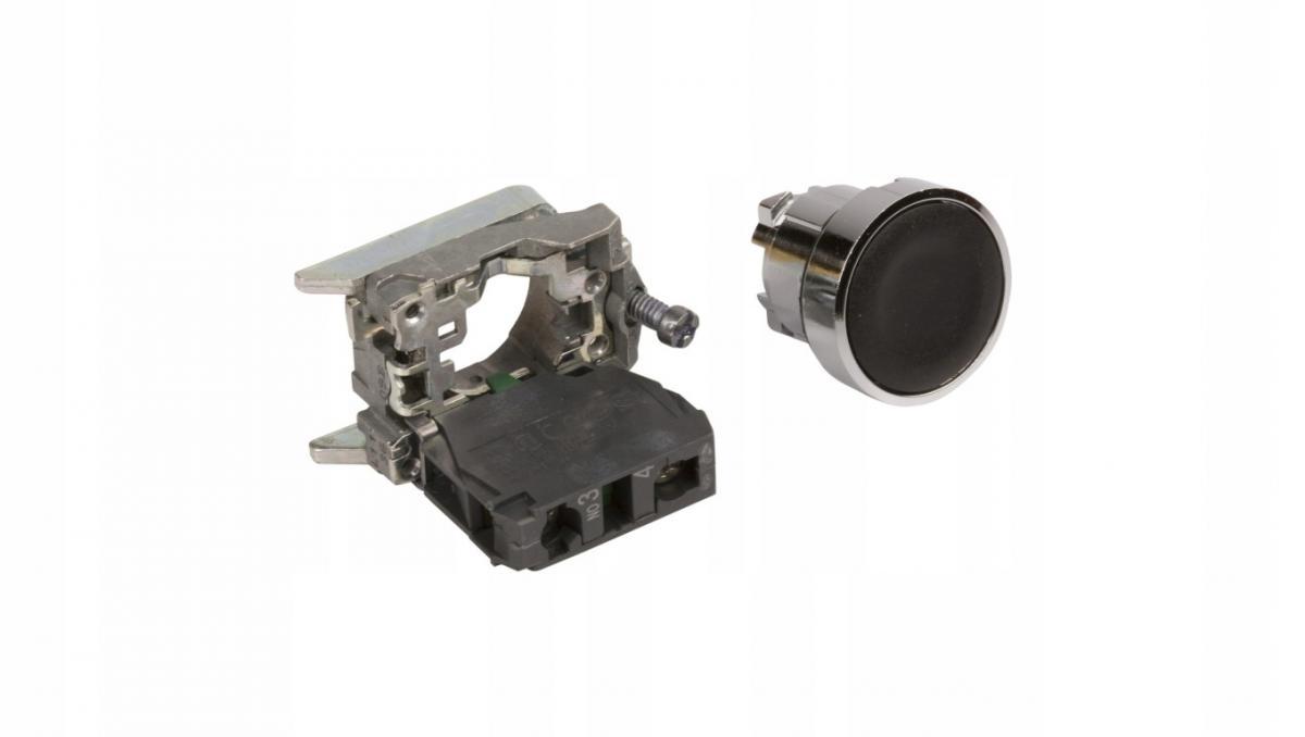 SCHNEIDER ELECTRIC Przycisk kryty z samoczynnym powrotem, 1NO, czarny