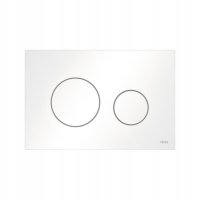 Przycisk spłukujący TECE loop podwójny do WC z tworz sztucz biały