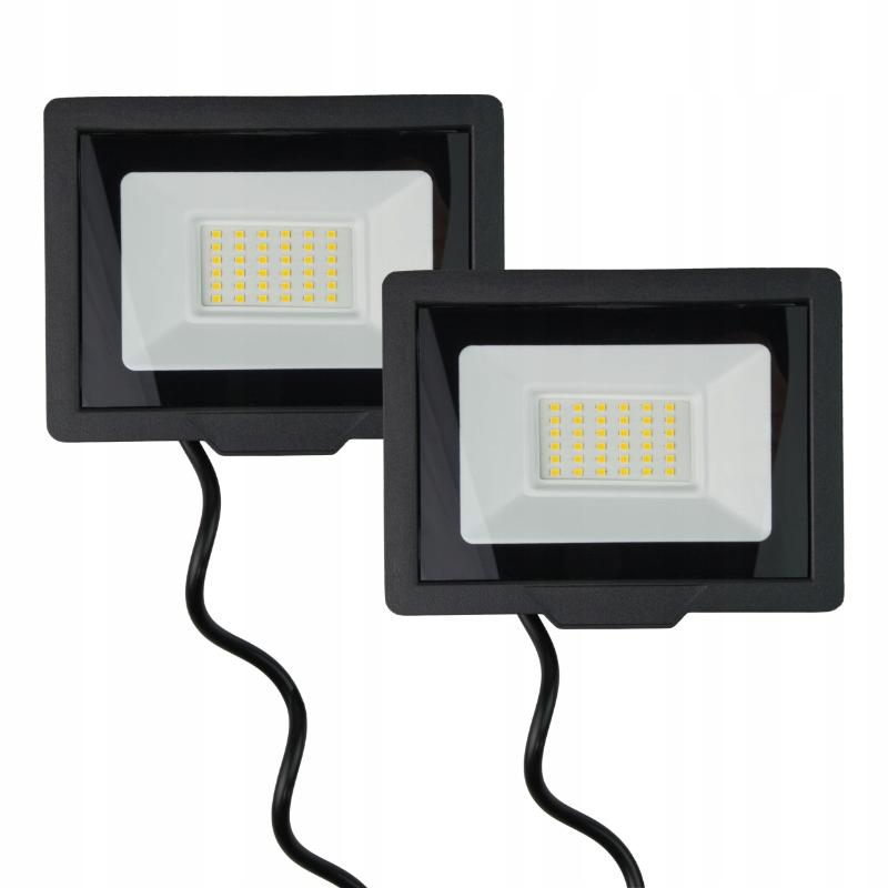 Naświetlacz LED na statywie, 2x50W, 7000lm, barwa 4000K, stopień ochrony IP