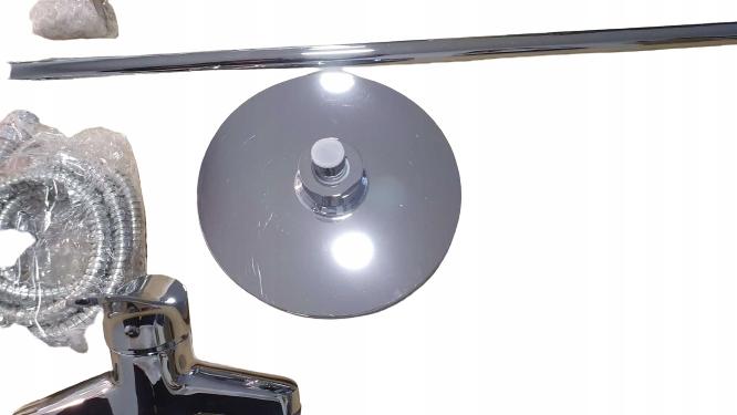 Deszczownica Neo Joko round chrom 5-Funkcyjna z baterią mieszaczową - nowoś