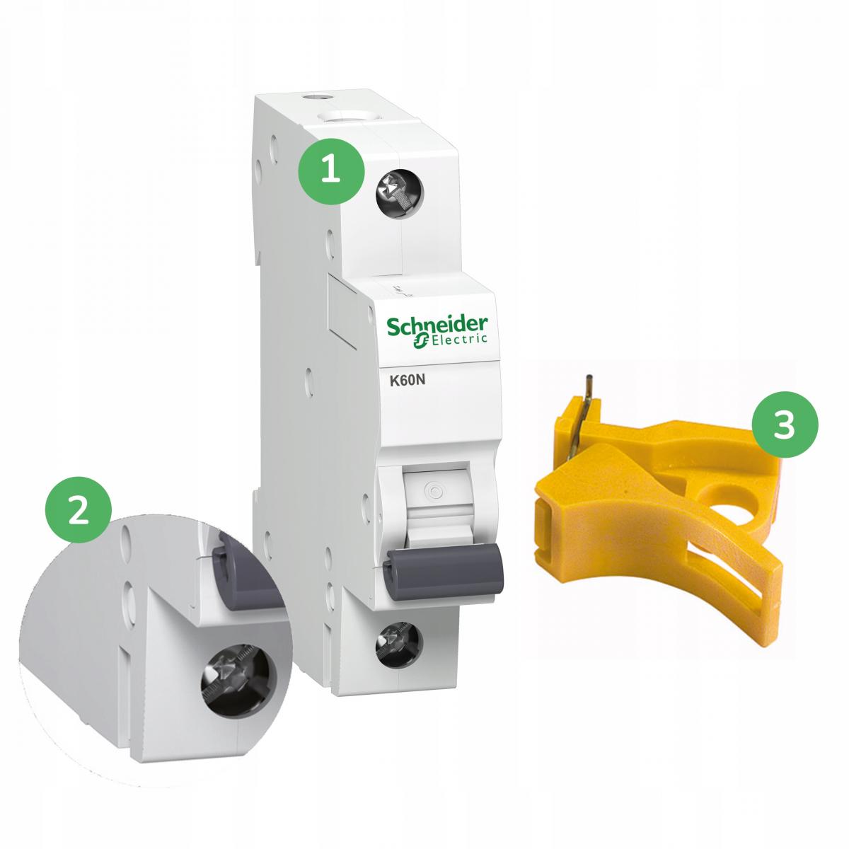 SCHNEIDER ELECTRIC Wyłącznik nadprądowy K60N-B63-3 B 63A 3-biegunowy
