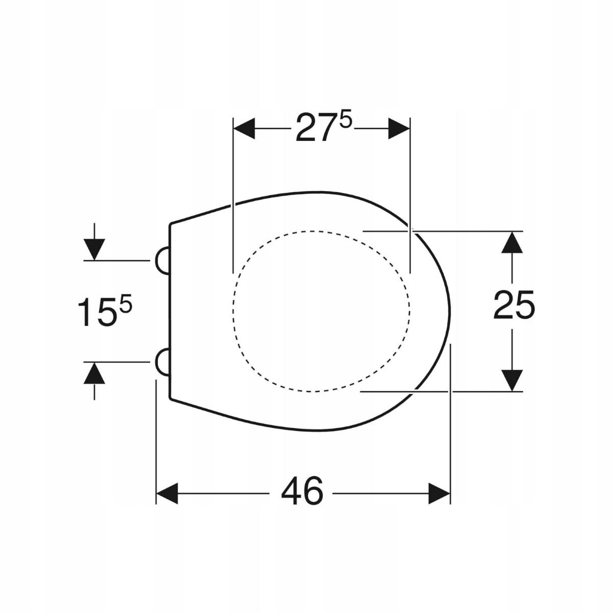 GEBERIT Deska miękka wolnoopadająca KOŁO IDOL 10134000 48h