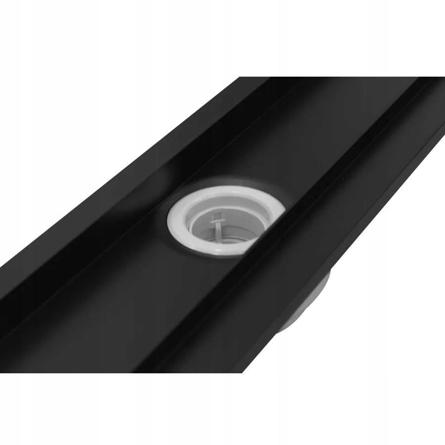 SCHEDPOL Odpływ liniowy Base-Low Black Standard 70x8x7 z maskownicą Black