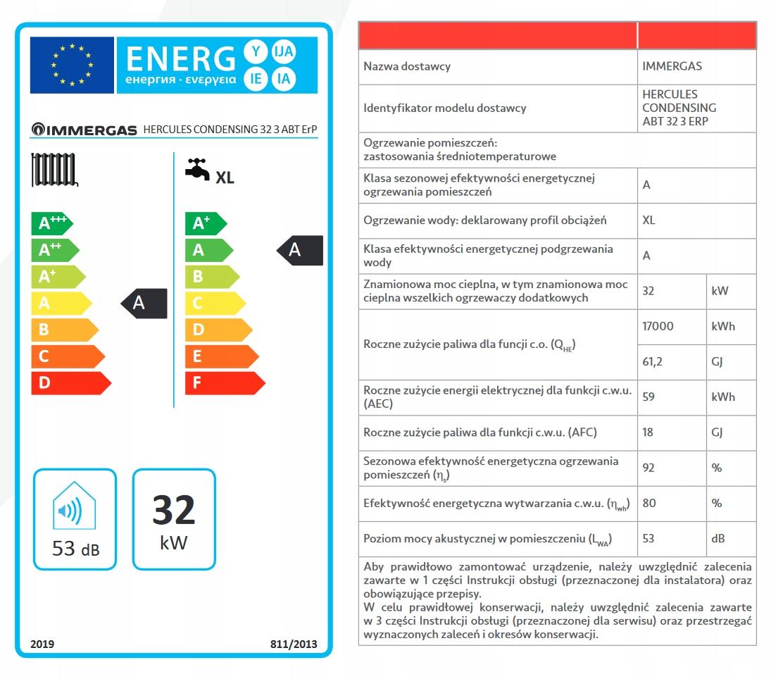 IMMERGAS HERCULES CONDENSING ATB 32 3 ERP 2-f 48h