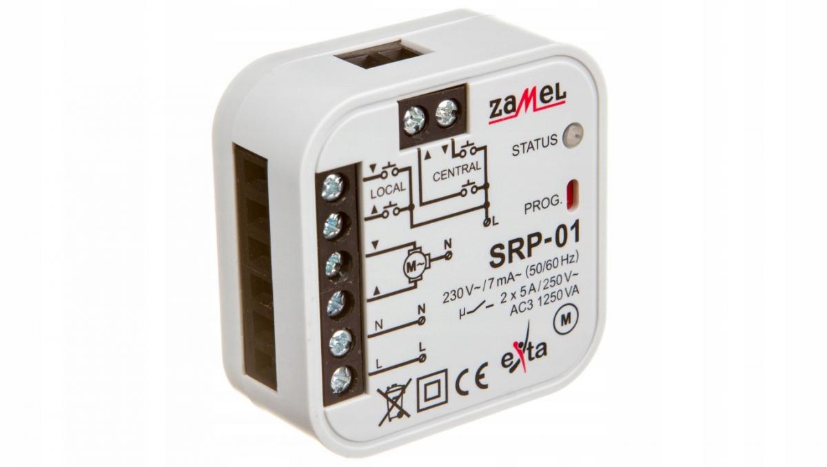 ZAMEL Sterownik rolet dopuszkowy przewodowy TYP: SRP-01