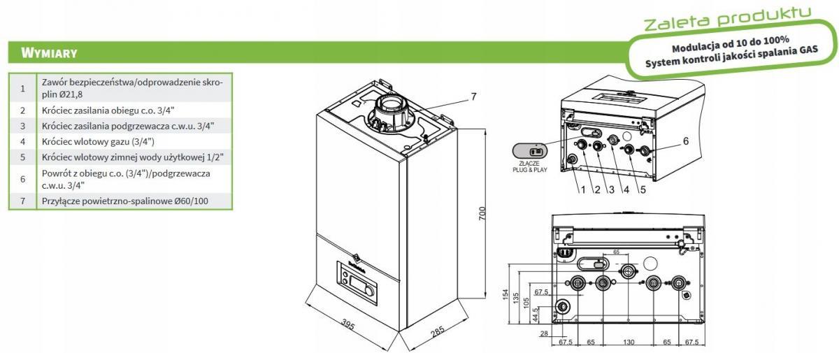 BOSCH Pakiet z kotłem kondensacyjnym GC5700iW15P + wymiennik CWU WST120 48h