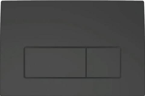 Przycisk uruchamiający GEBERIT Delta50 prostokątny przedni czarny mat