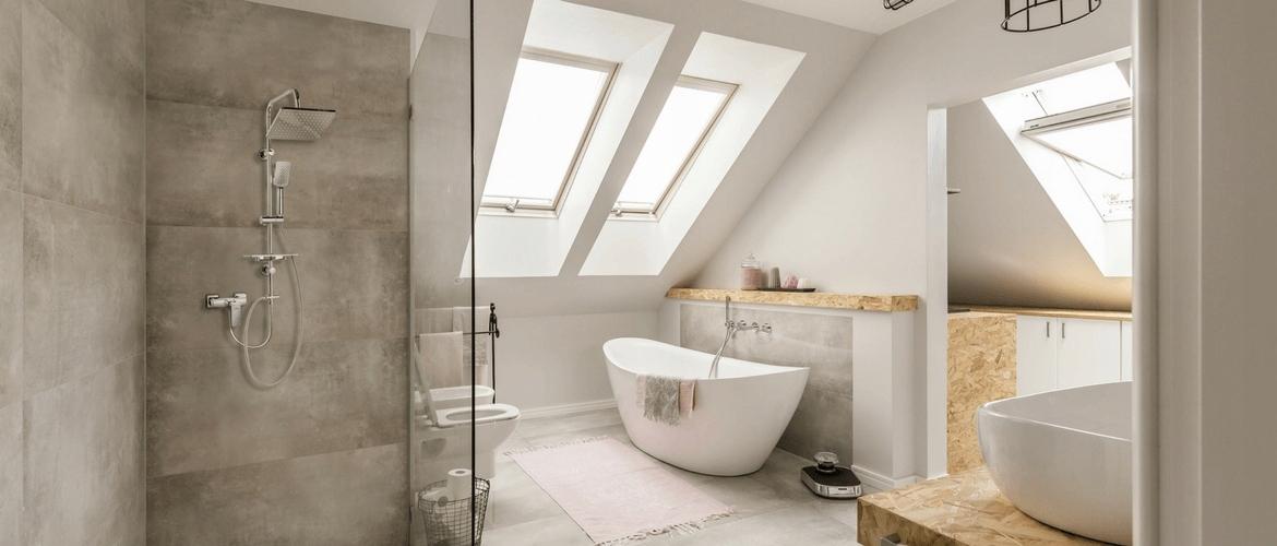 VALVEX Bateria wannowa Loft ścienna dwuotworowa chrom