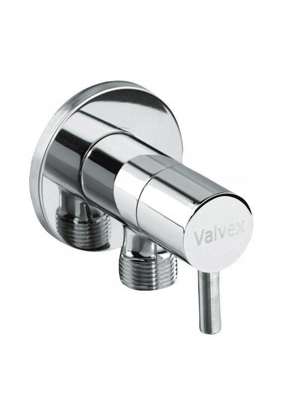 VALVEX Zawór kątowy z głowicą ceramiczną Vega chrom 1/2-1/2