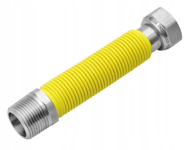 INVENA PRZEWÓD GAZOWY ELASTYCZNY ROZCIĄGLIWY GW/GZ 3/4 50-100CM