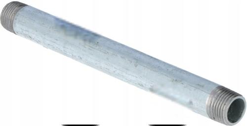 Sztucer stalowy ocynkowany 1 dł.0.30m dwustronnie gwintowany