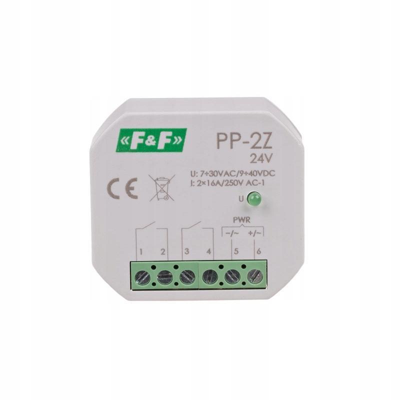 Przekaźnik elektromagnetyczny, 2Z 16A, montaż podtynkowy,w obud.PDT,U=7÷30V