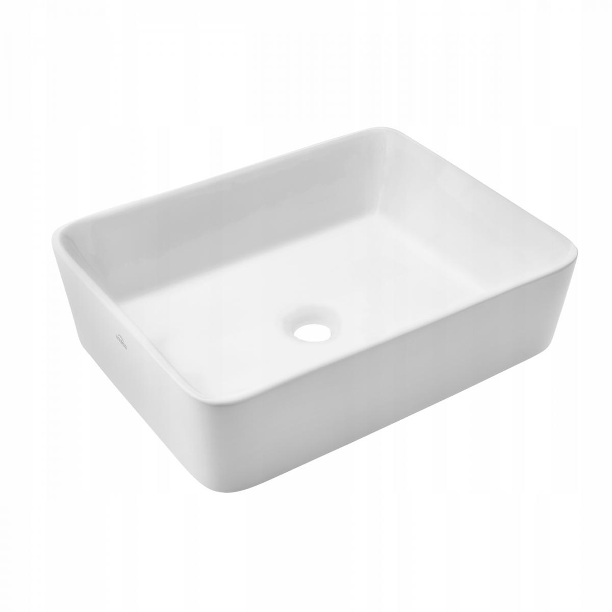 INVENA UMYWALKA NABLATOWA PAROS INVENA TREND 48,5 CM PROSTOKĄTNA