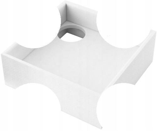 Nośnik do brodzików stalowych kwadrat 90x90x28 głębokość max16 cm 2.004