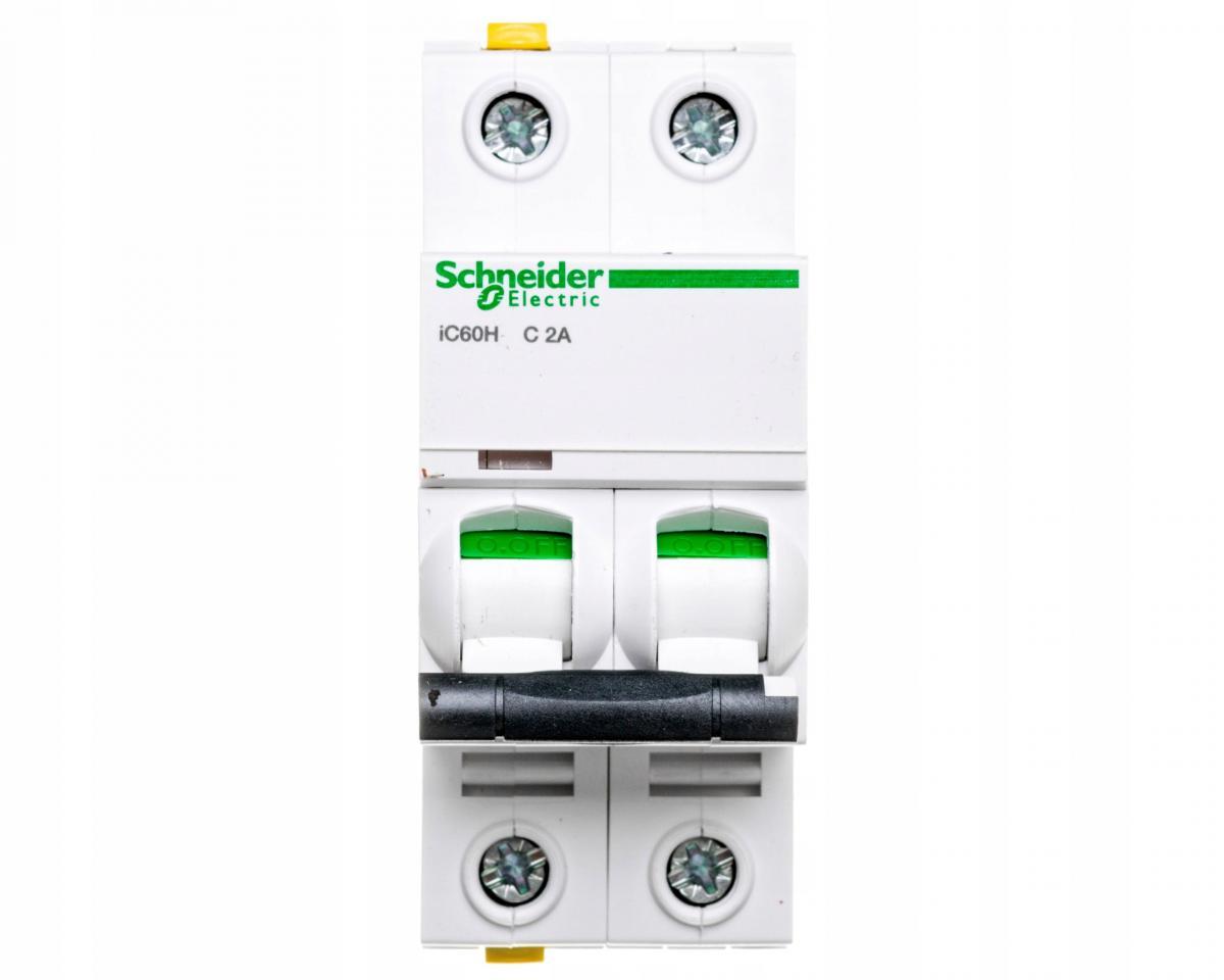 SCHNEIDER ELECTRIC Wyłącznik nadprądowy iC60H-C2-2 C 2A 2-biegunowy