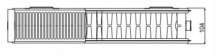 GRZEJNIK STAL. K22 600X2200 -REP PROV