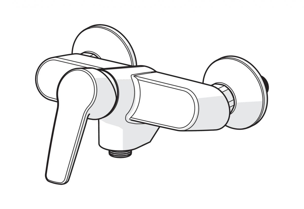 ORAS Bateria prysznicowa Saga Ścienna .