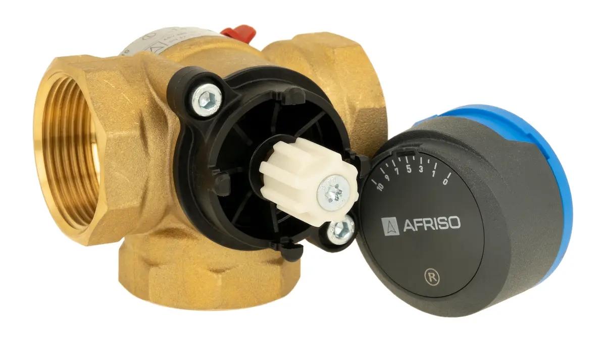 AFRISO Zestaw ProClick 3-drogowy obrotowy zawór miesz. + siłownik elektr