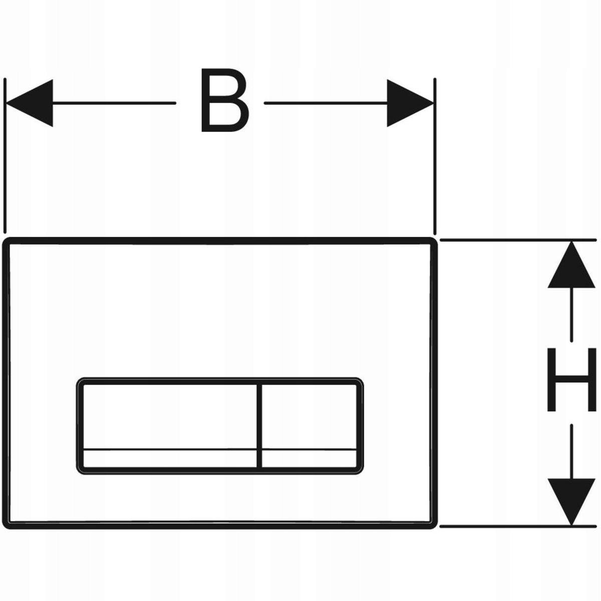 Przycisk spłuczki Geberit Delta50 chrom/chrom 48h