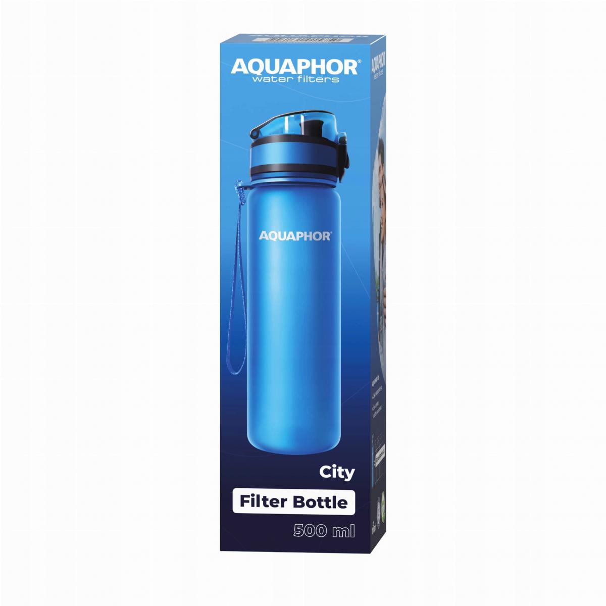 AQUAPHOR Butelka filtrująca City niebieska
