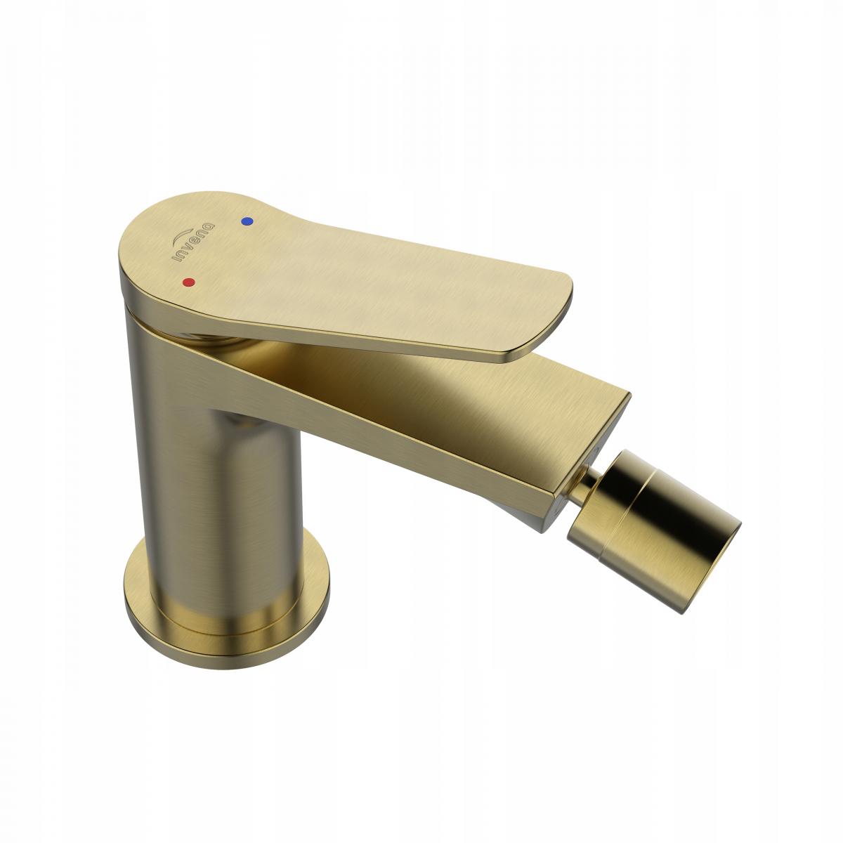 INVENA BATERIA BIDETOWA ALONIA INVENA TREND, ZŁOTO SZCZOTKOWANE