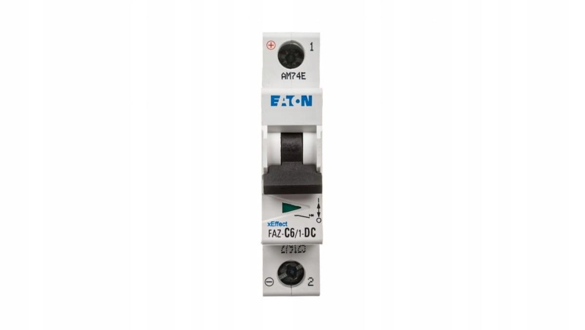 EATON Wyłącznik nadprądowy na prąd stały 1-biegunowy FAZ-C6/1-DC