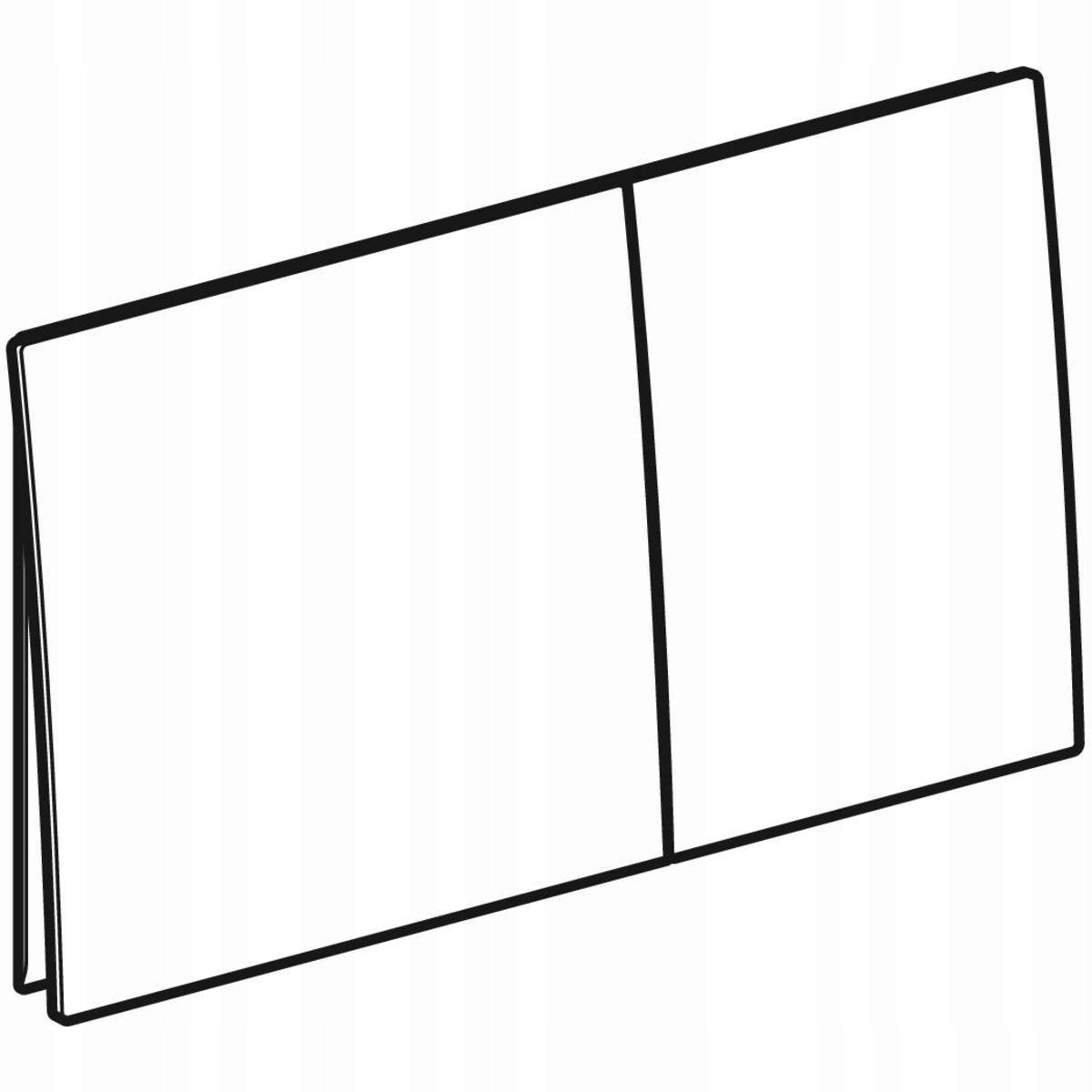 GEBERIT Przycisk spłukujący Sigma70, przedni, biały