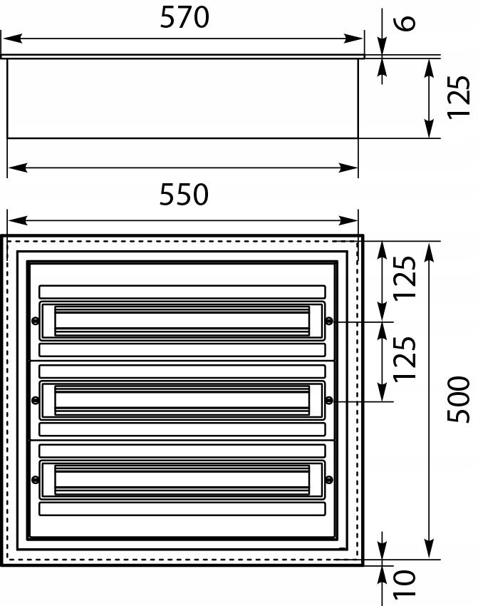 Rozdzielnica podtynkowa 3x24 moduły IP54 DARP-72 QUITELINE