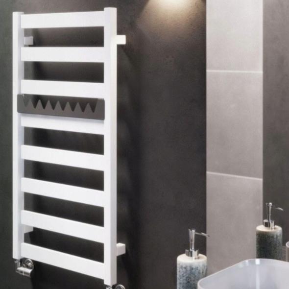 TERMA Grzejnik TERMA VIVO 910/500 RAL 9005 MAT, podł. SX