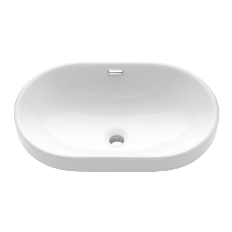 INVENA UMYWALKA WPUSZCZANA W BLAT EGINA 60 CM OWALNA