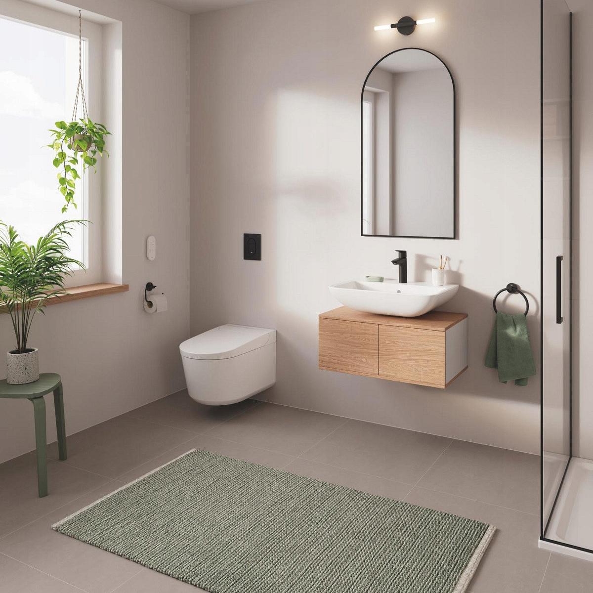 GROHE PRZYCISK WC ARENA COSMO S CZARNY 130X172