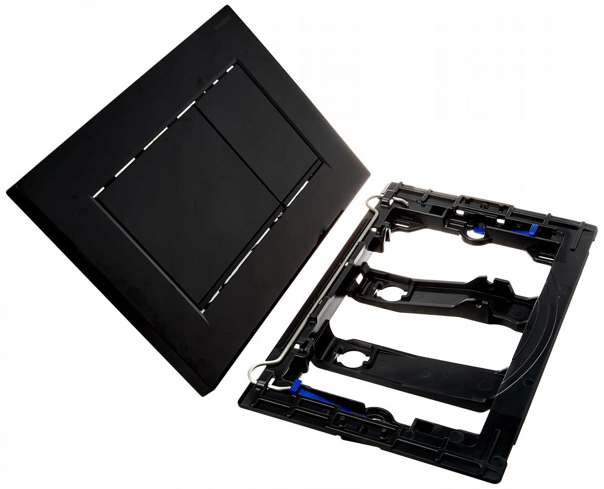 Przycisk uruchamiający GEBERIT Sigma20 prostokątny przedni czarny