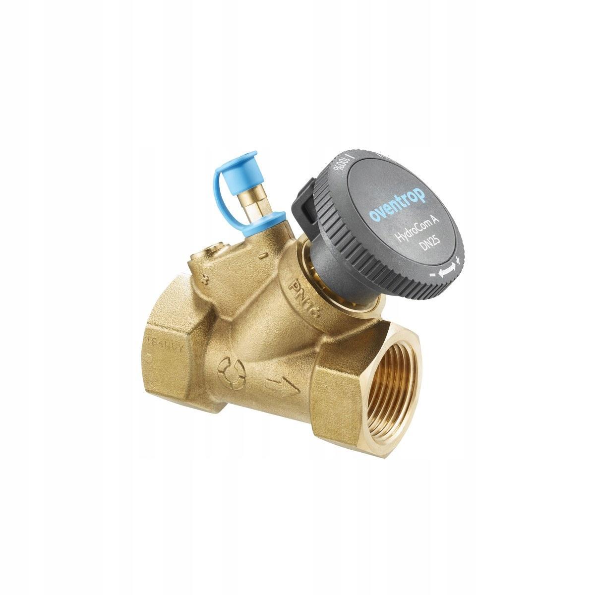 OVENTROP HydroCom A PN16 DN25, Rp1 GW, HydroPort, zawór odcinający
