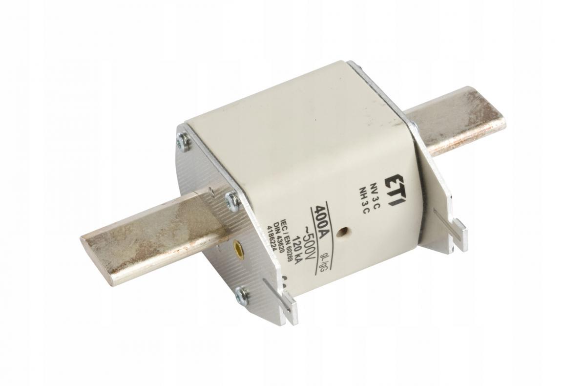 ETI Wkładka topikowa przemysłowa zwłoczna KOMBI NH3C gG 400A/500V